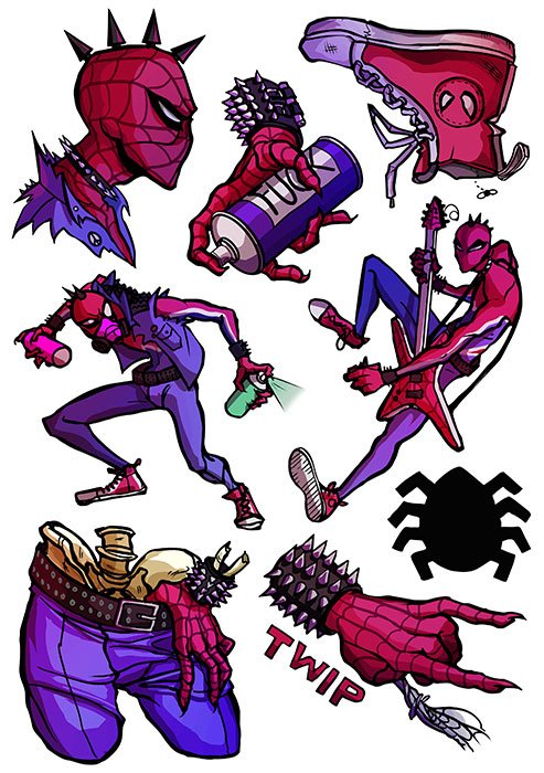 Стикеры виниловые "Spider-Man" No.3