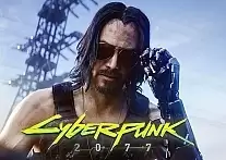 Плакат бумажный Cyberpunk 2077 - Киану Ривз